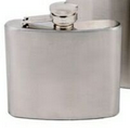 6 Oz Silver Stainless Steel Flask